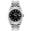 Rolex Datejust Diamond Watch, 26mm, Stainless SteelBracelet Jet Black Dial w/ Diamond Lugs