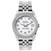 Rolex Datejust Diamond Watch, 26mm, Stainless SteelBracelet White Rolex Dial w/ Diamond Bezel