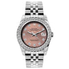 Rolex Datejust Diamond Watch, 26mm, Stainless SteelBracelet Rust Dial w/ Diamond Bezel