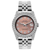 Rolex Datejust Diamond Watch, 26mm, Stainless SteelBracelet Rust Dial w/ Diamond Bezel and Lugs