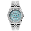 Rolex Datejust Diamond Watch, 26mm, Stainless SteelBracelet Turquoise Dial w/ Diamond Bezel