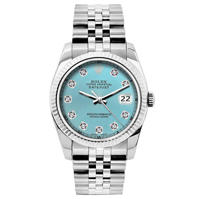 Rolex Datejust 26mm Stainless Steel Bracelet Blue Rays Dial