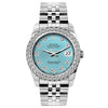 Rolex Datejust Diamond Watch, 26mm, Stainless SteelBracelet Blue Rays Dial w/ Diamond Bezel