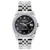 Rolex Datejust Diamond Watch, 26mm, Stainless SteelBracelet Black Rolex Dial w/ Diamond Bezel