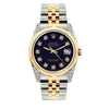 Rolex Datejust Diamond Watch, 36mm, Yellow Gold and Stainless Steel Bracelet Purple Dial w/ Diamond Lugs