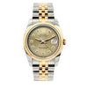 Rolex Datejust 36mm Yellow Gold and Stainless Steel Bracelet Gold Dial