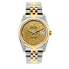 Rolex Datejust Diamond Watch, 36mm, Yellow Gold and Stainless Steel Bracelet Yellow Gold Dial w/ Diamond Lugs