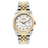 Rolex Datejust 36mm Yellow Gold and Stainless Steel Bracelet White Dial