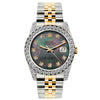 Rolex Datejust Diamond Watch, 26mm, Yellow Gold and Stainless Steel Bracelet Mother of Pearl Dial w/ Diamond Bezel and Lugs