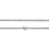 14K White Gold Unisex Tennis Chain with Diamonds